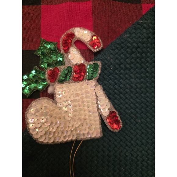 Vintage Christmas Ornaments Sequined & Beaded Handmade Set Of 14 - Picture 2 of 14